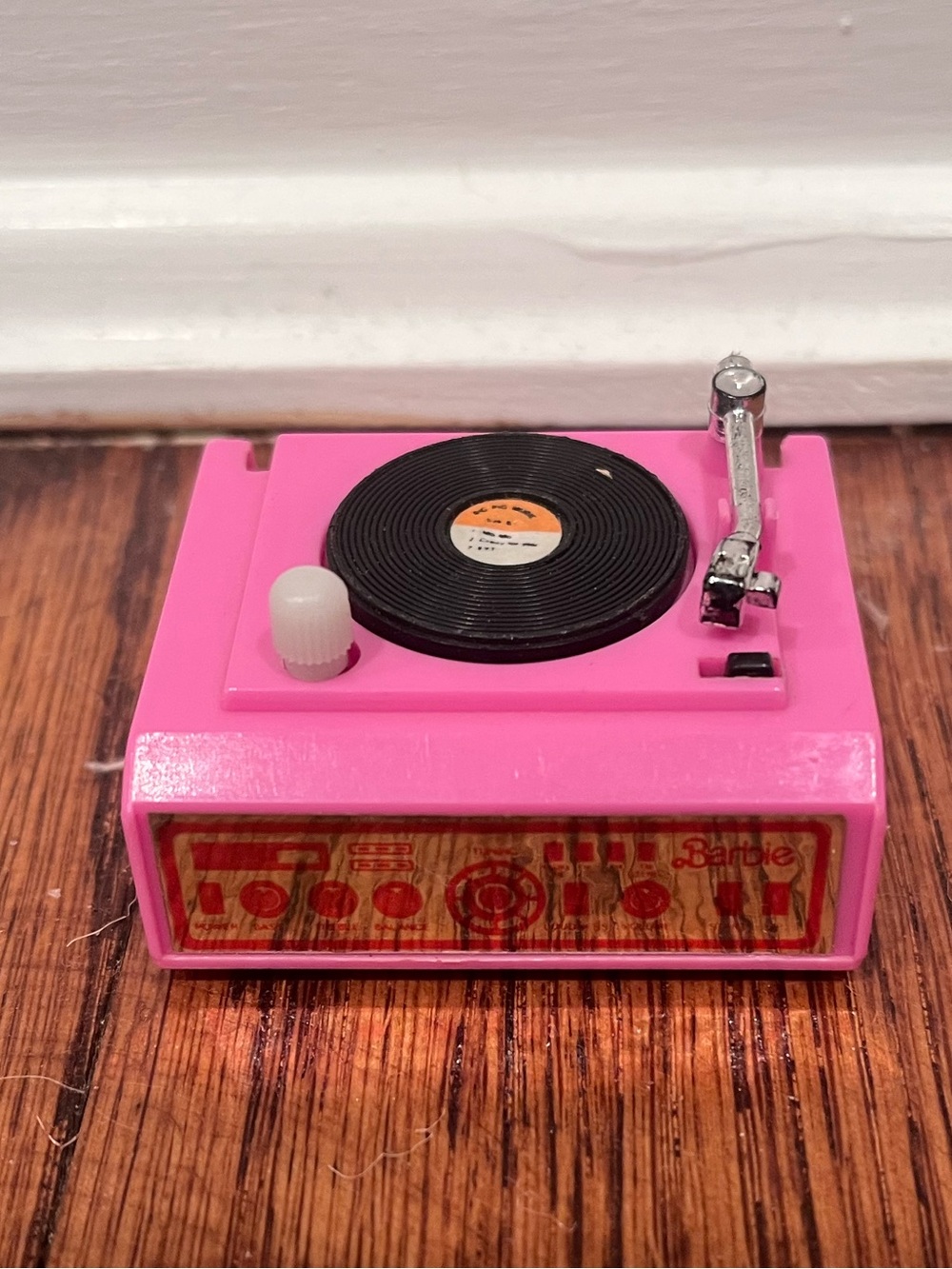 Vintage Barbie Wind Up Record Player Action Accents #7936 - 1987 tested